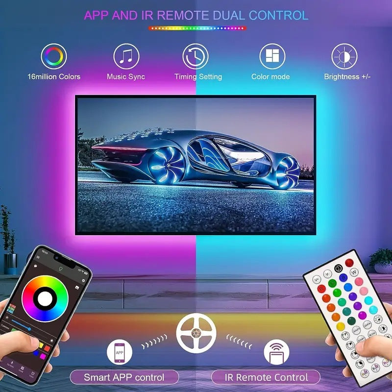Bluetooth RGB LED Strip with Music Sync