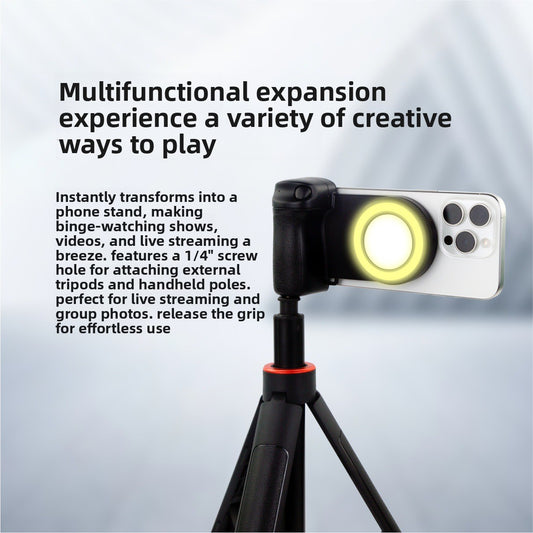 Bluetooth Selfie Ring Light with Dual Temperature