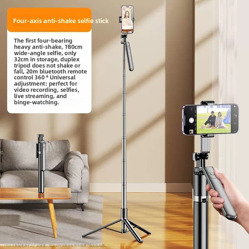 Bluetooth Selfie Stick Tripod with Remote Control and Fill Light
