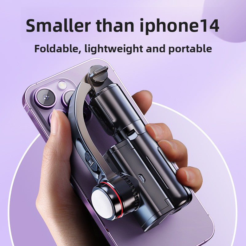 Bluetooth selfie stick with image stabilization