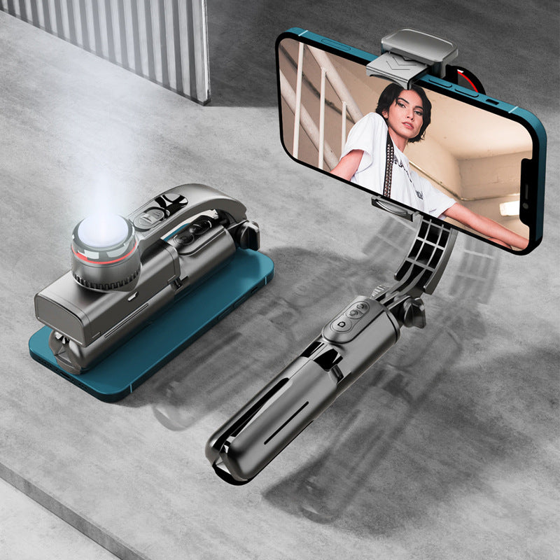 Bluetooth selfie stick with image stabilization