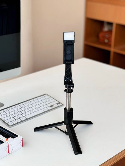 Bluetooth Selfie Stick with Tripod and Fill Light