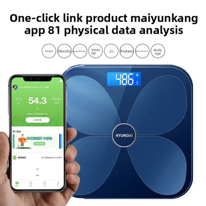Bluetooth smart body weight and body fat scale