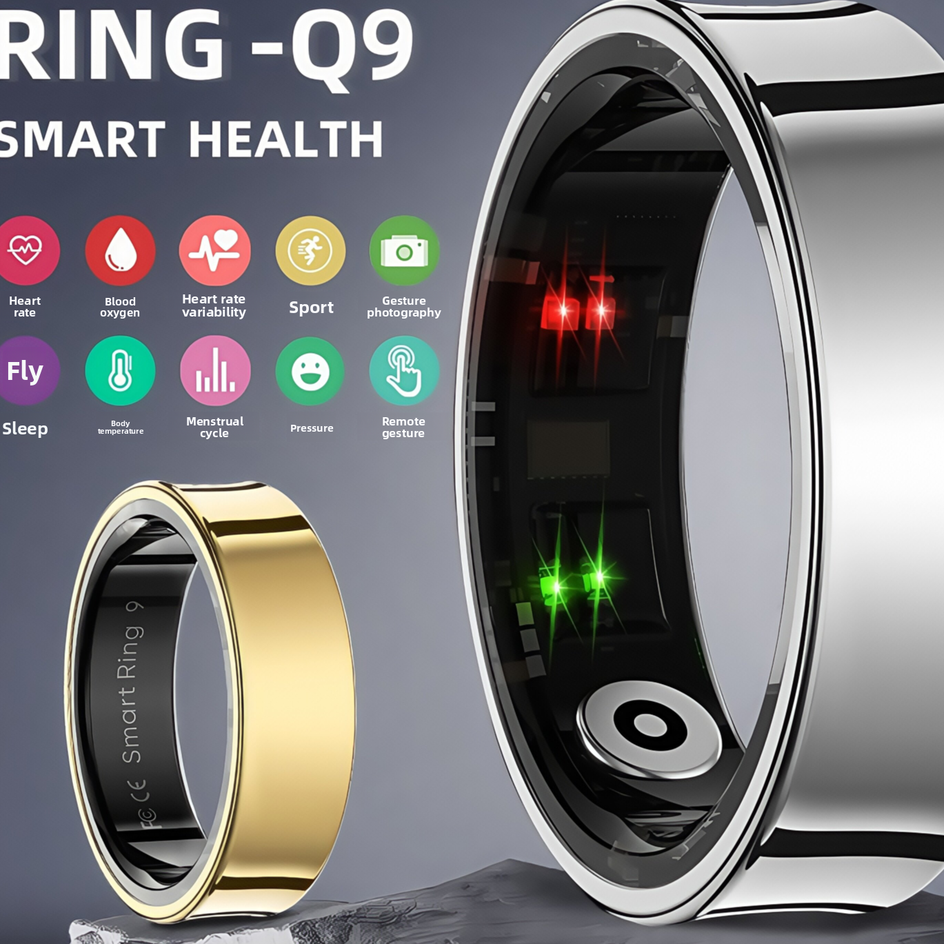 Bluetooth Smart Ring Health Monitor
