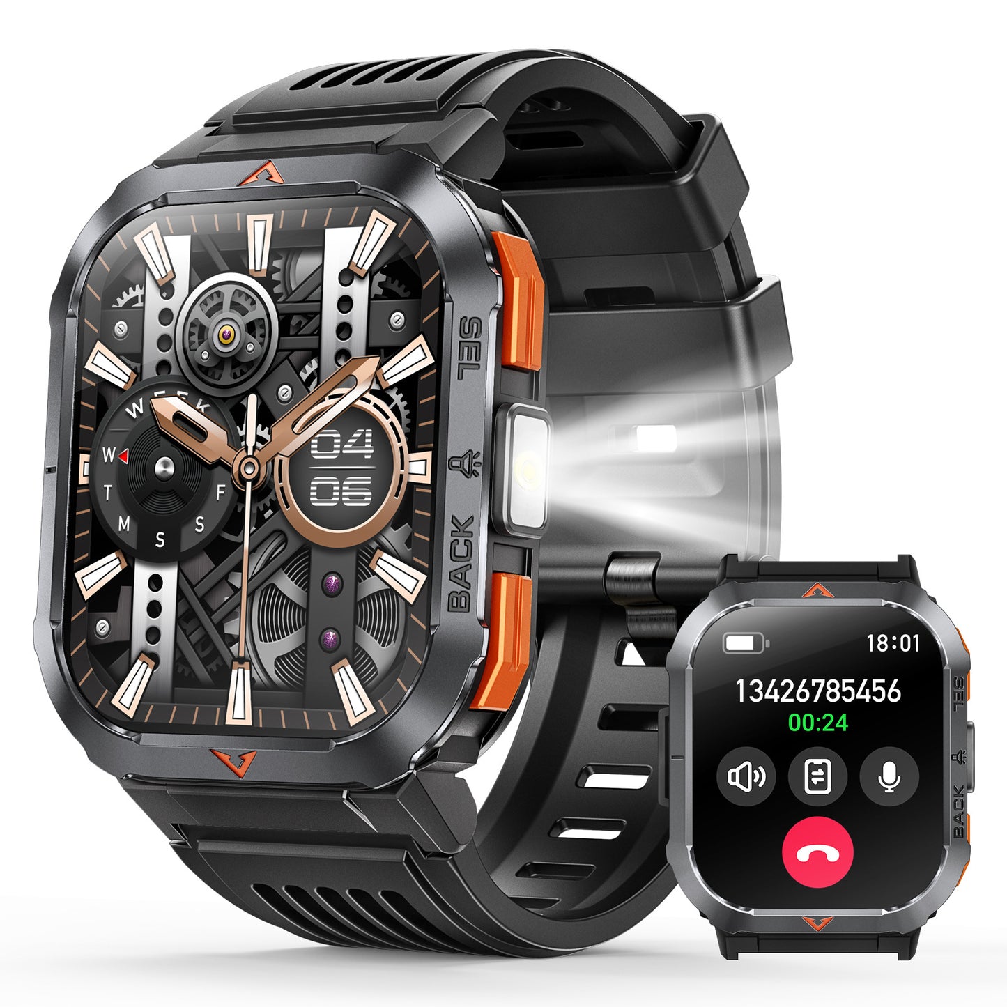 Bluetooth Smart Watch with Health Monitoring and Call Function
