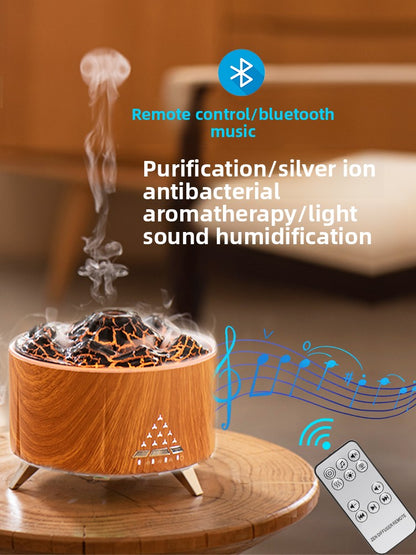 Bluetooth Speaker Humidifier with Flame Effect