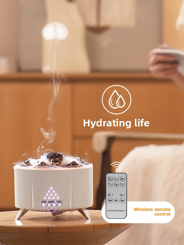 Bluetooth Speaker Humidifier with Flame Effect