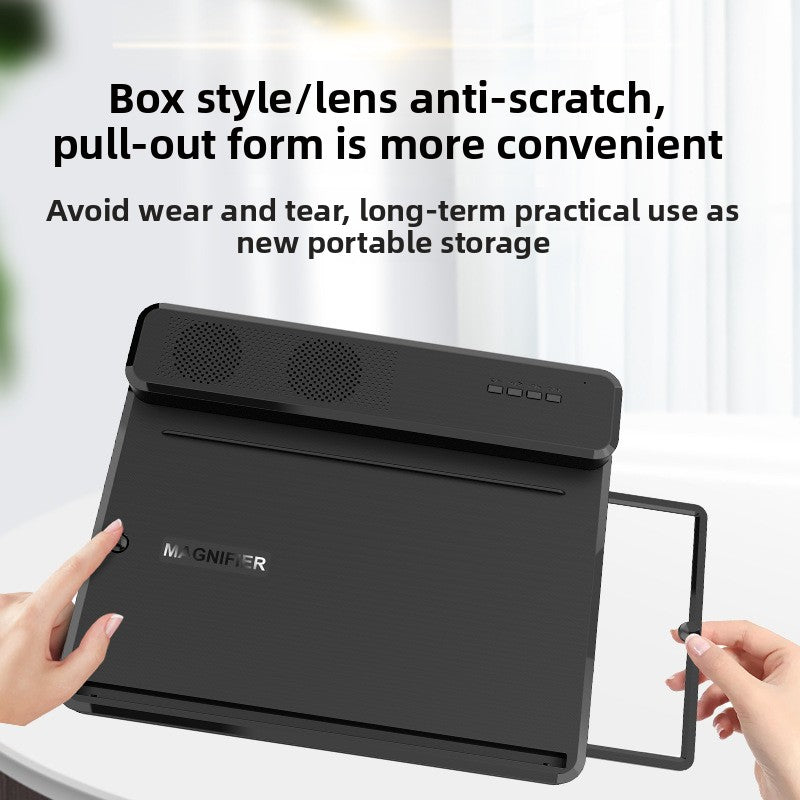 Bluetooth speaker phone screen amplifier