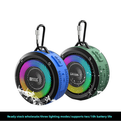 Bluetooth speaker, round and waterproof