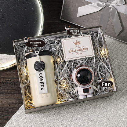 Bluetooth Speaker with Digital Thermos Gift Set