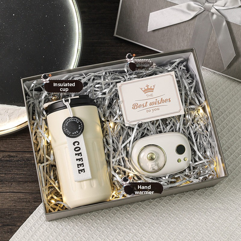 Bluetooth Speaker with Digital Thermos Gift Set