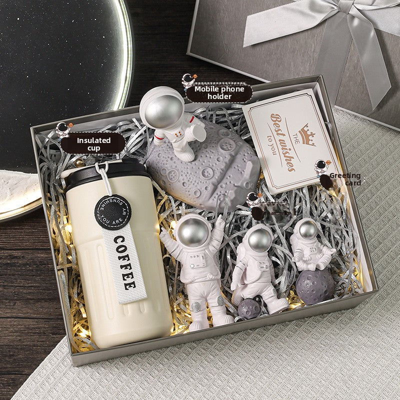 Bluetooth Speaker with Digital Thermos Gift Set