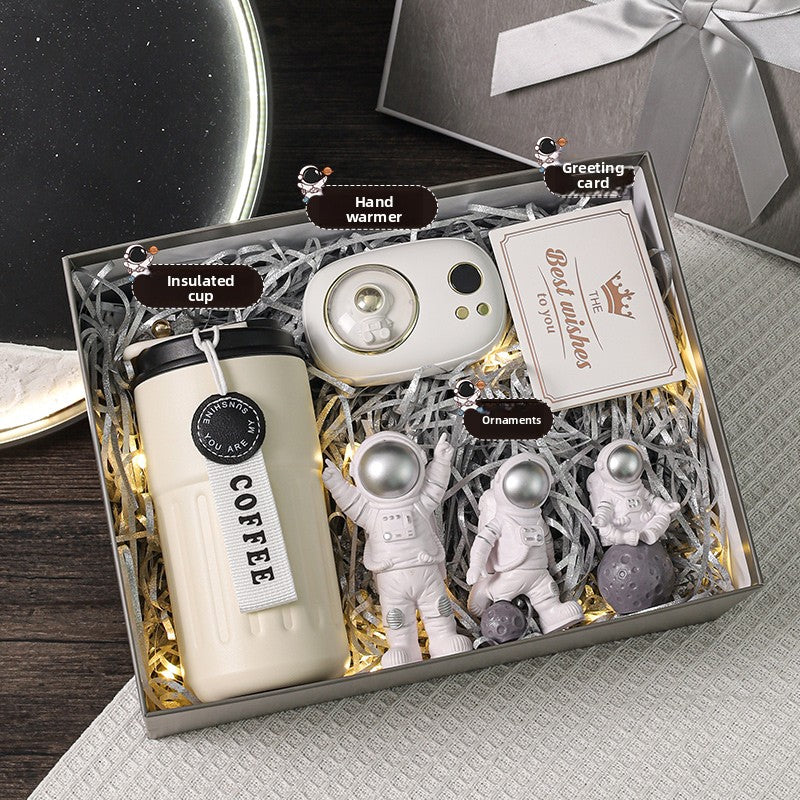 Bluetooth Speaker with Digital Thermos Gift Set