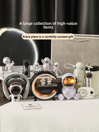 Bluetooth Speaker with Digital Thermos Gift Set