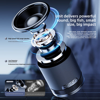 Bluetooth speaker with household suction cup design