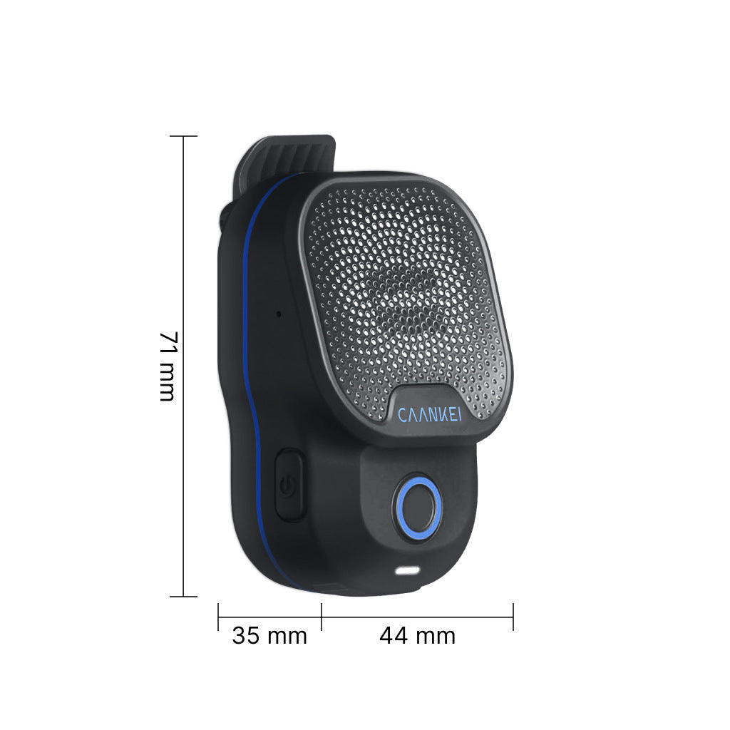 Bluetooth speaker with noise cancellation and wearable design