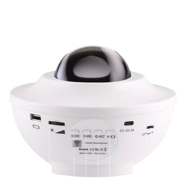 Bluetooth Star Projector Night Light with Speaker