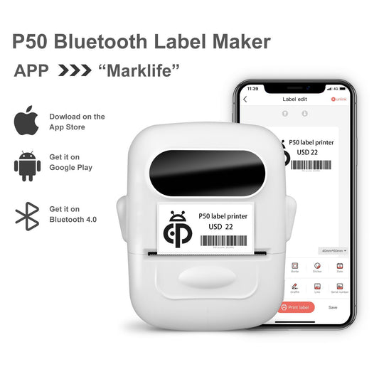 Bluetooth Thermal Label Printer
