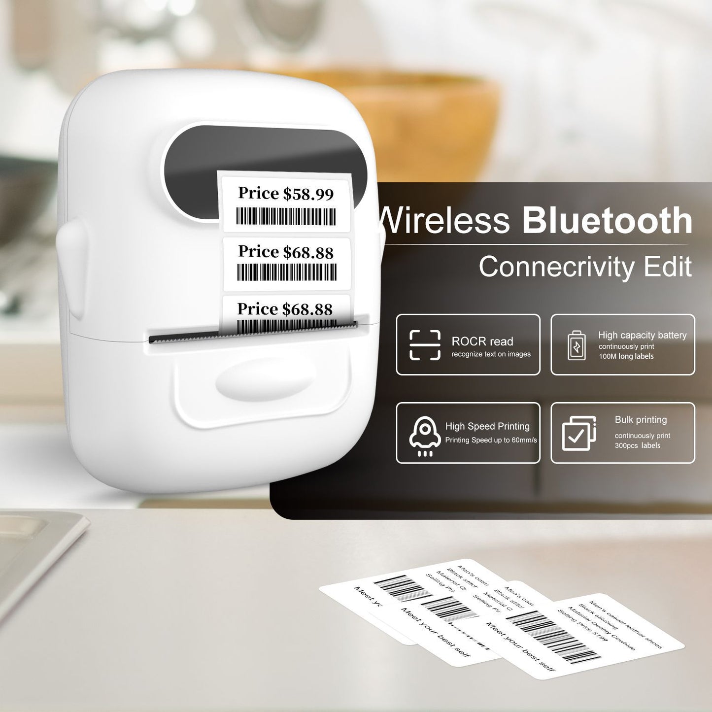 Bluetooth Thermal Label Printer