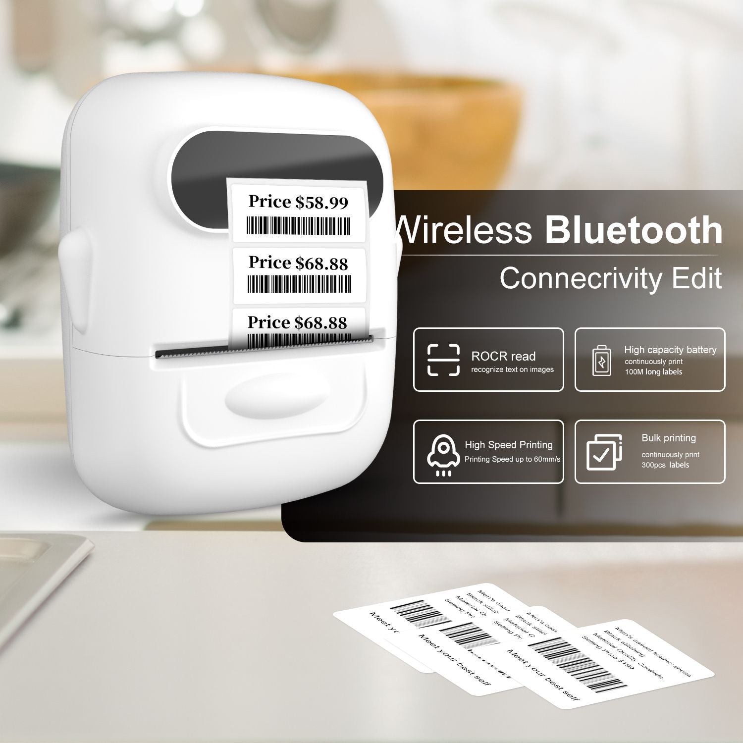 Bluetooth Thermal Label Printer