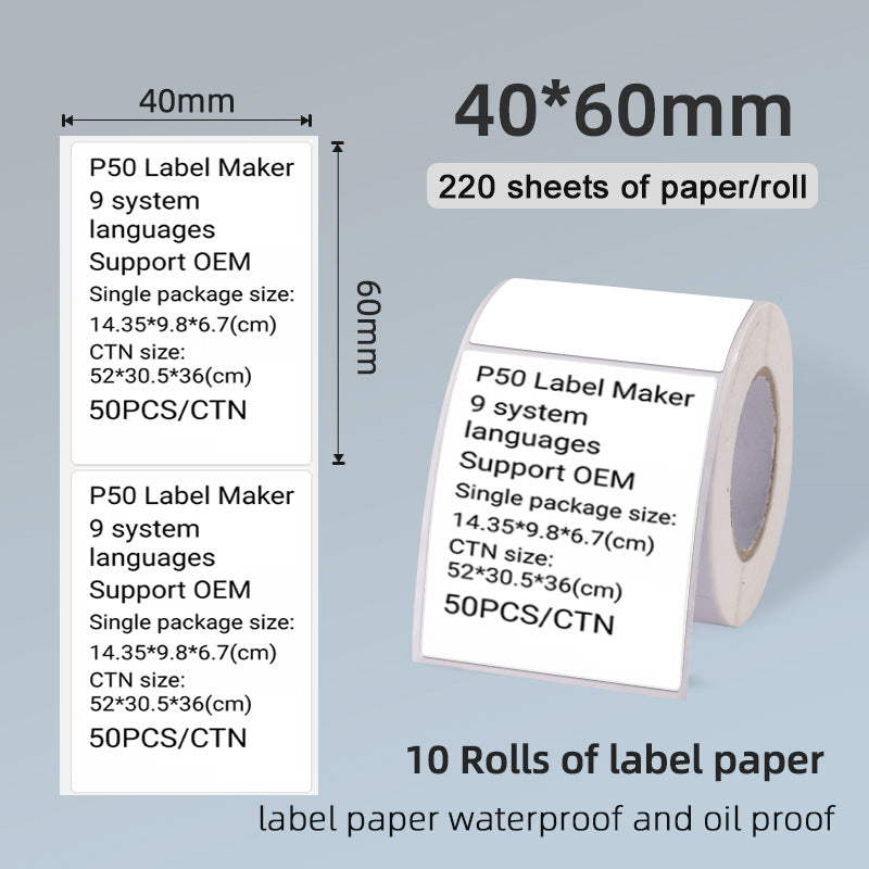 Bluetooth Thermal Label Printer