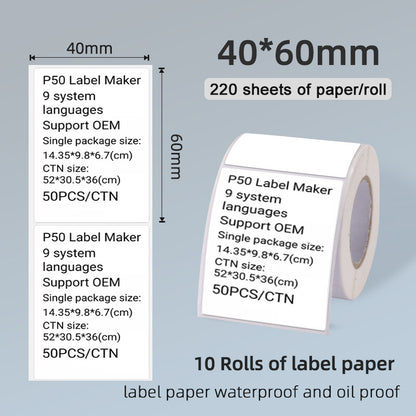 Bluetooth Thermal Label Printer