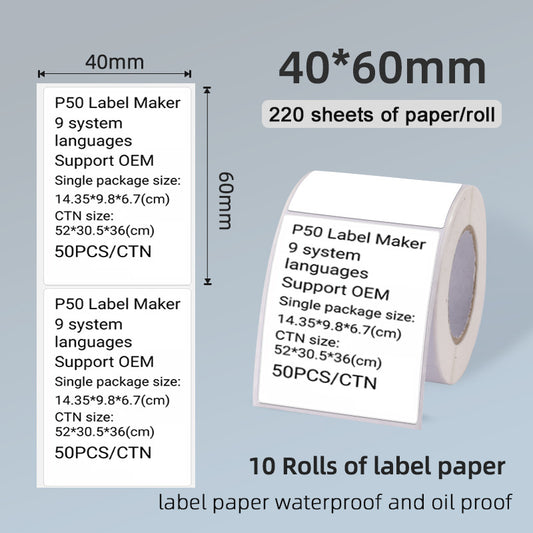 Bluetooth Thermal Label Printer