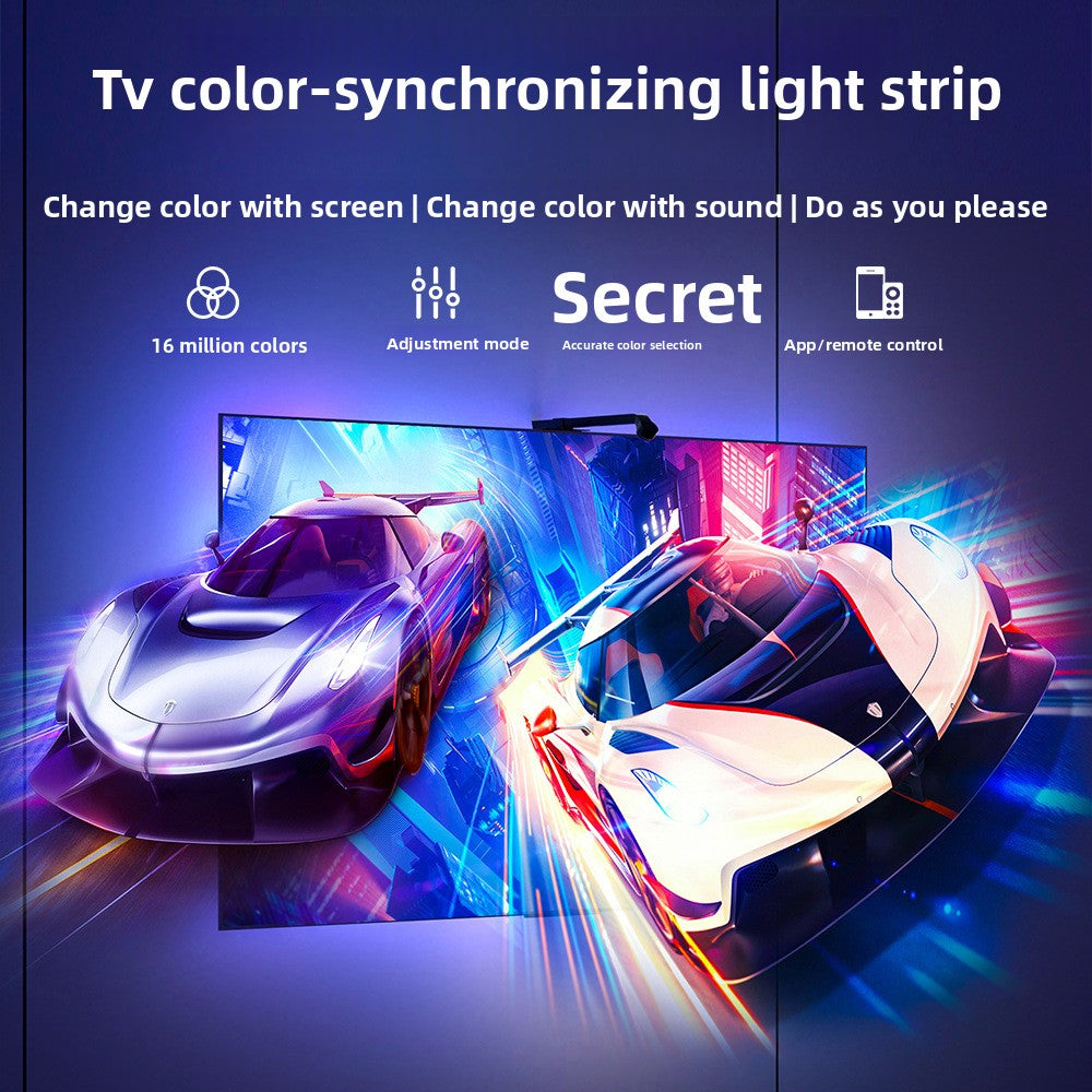Bluetooth TV Sync RGB LED Ambient Light Strip
