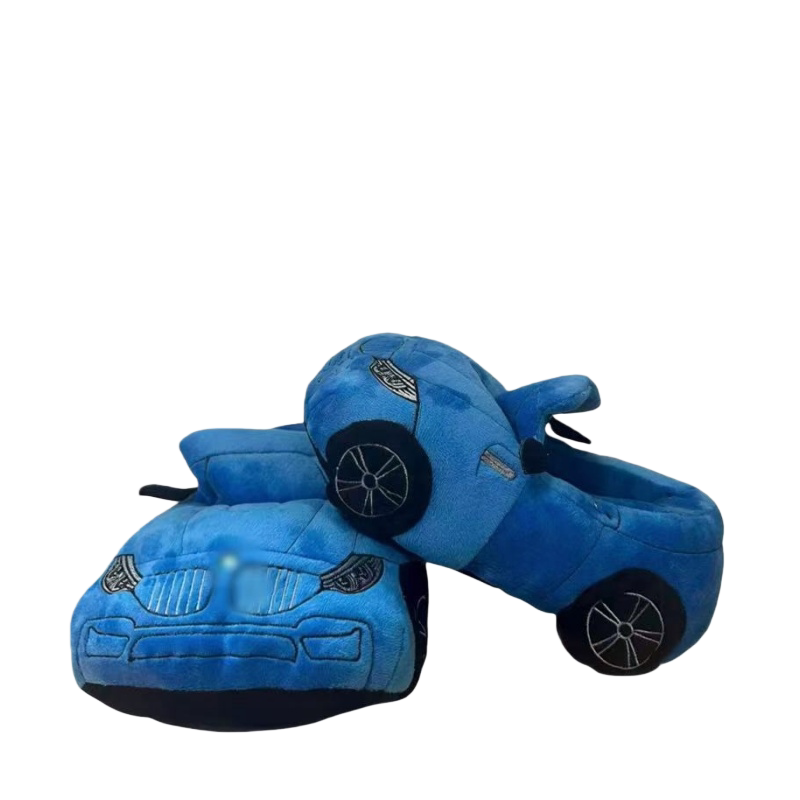 BMW Design Cotton Slippers Winter Warm Home Non-Slip