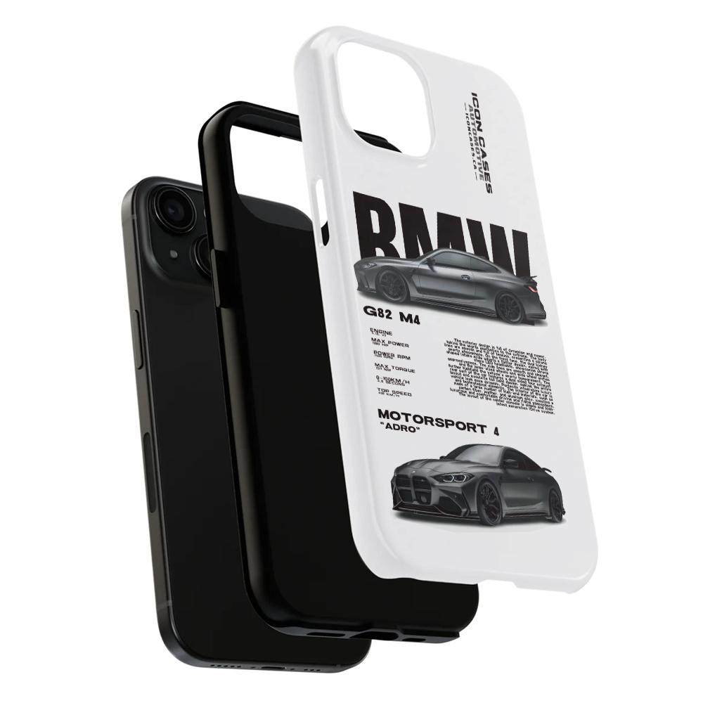 BMW Style Two-in-One Phone Case with Protective Film