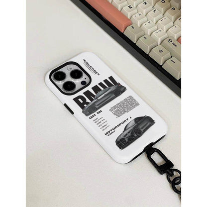 BMW Style Two-in-One Phone Case with Protective Film