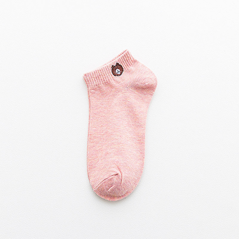 Boat socks bear ankle socks