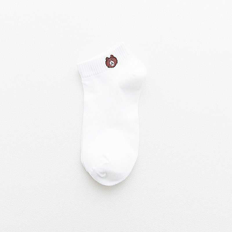 Boat socks bear ankle socks