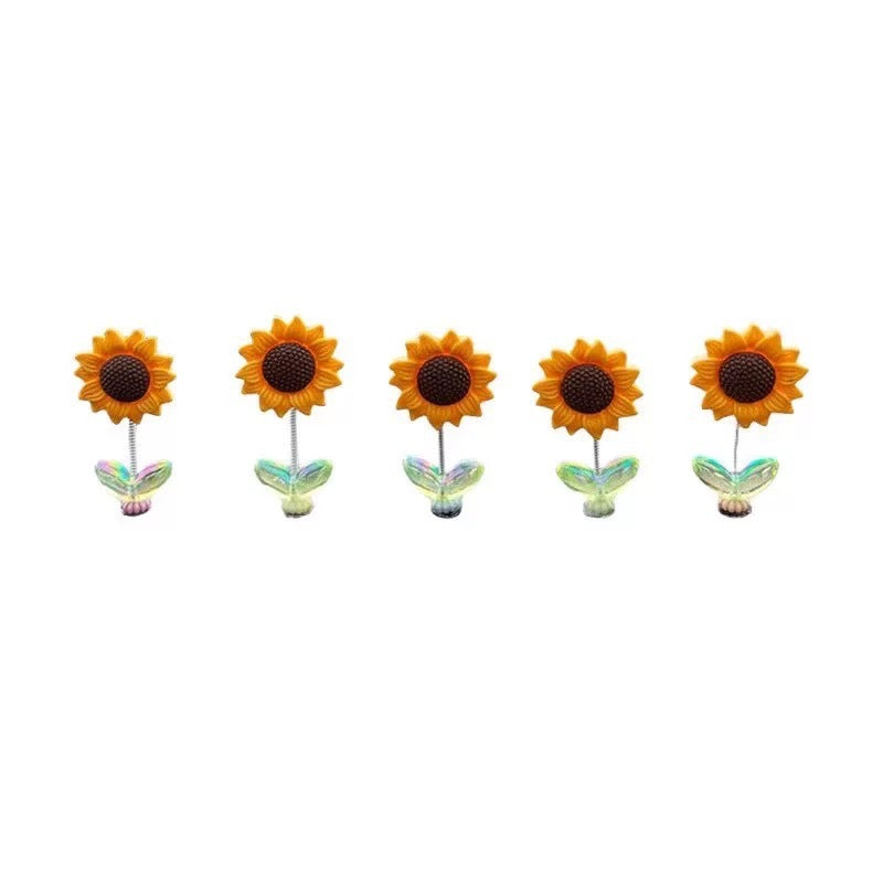 Bobblehead Sunflower Car Decor
