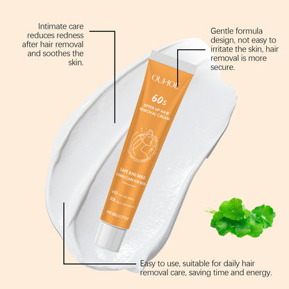 Body and face hair removal cream, gentle armpit hair removal cream