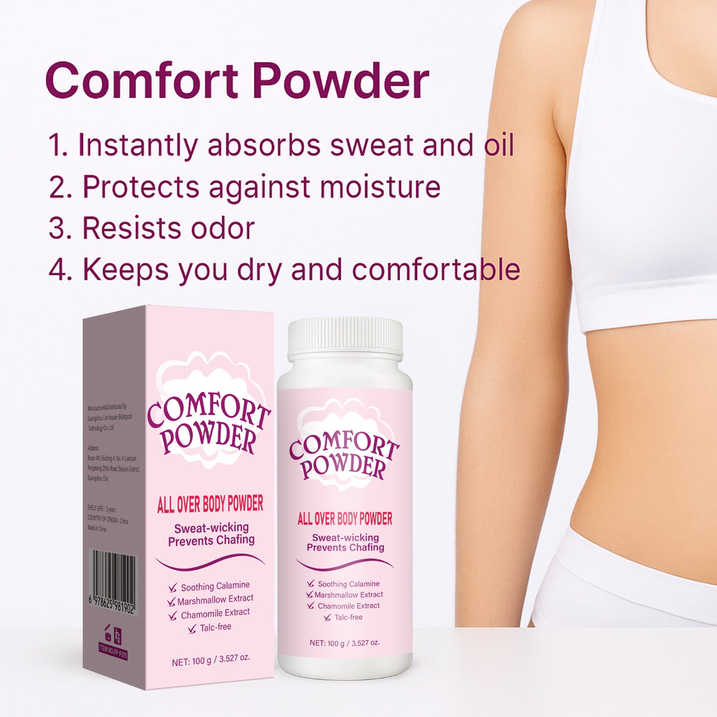 Body Comfort Powder 100g Neutral Pack