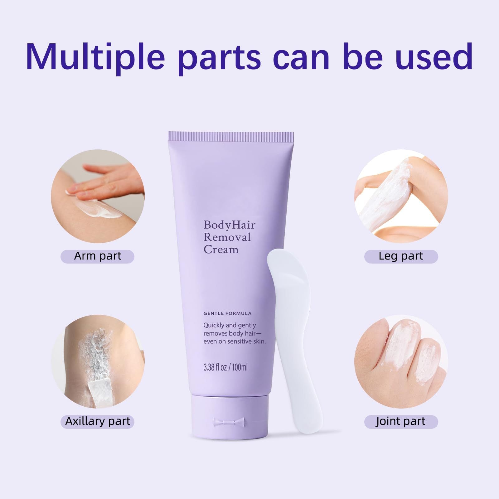 Body Hair Removal Cream with SPF and Herbal Formula