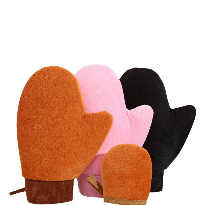 Body lotion application gloves