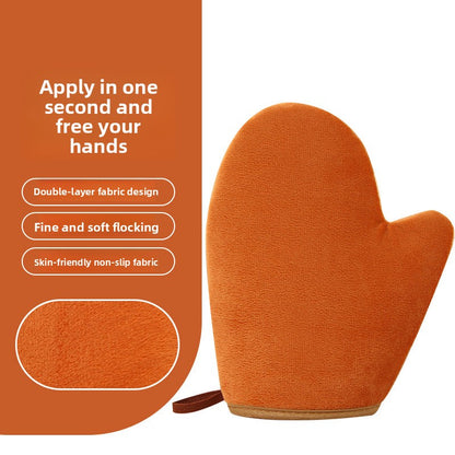 Body lotion application gloves