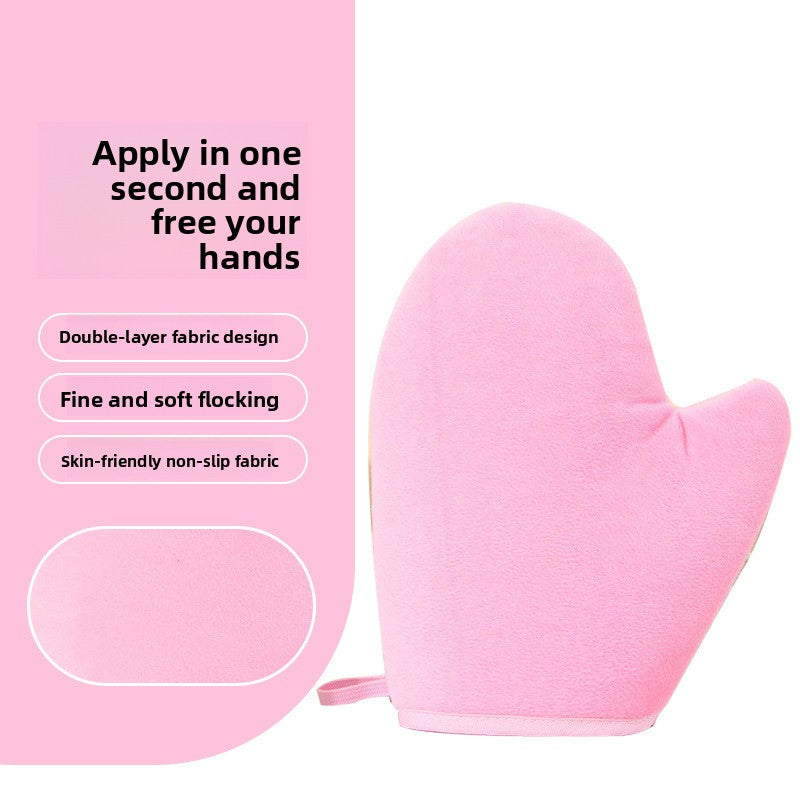 Body lotion application gloves