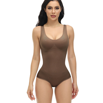 Body-shaping clothing seamless high-elastic conjoined