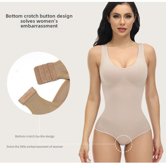 Body-shaping clothing seamless high-elastic conjoined