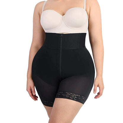 body-shaping one-body zipper-breasted high-waist abdomen