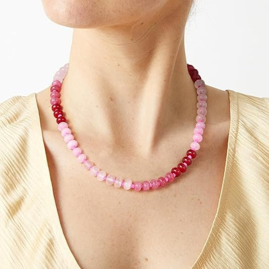 Bohemian Colorful Natural Stone Beaded Necklace