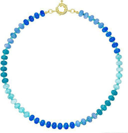 Bohemian Colorful Natural Stone Beaded Necklace