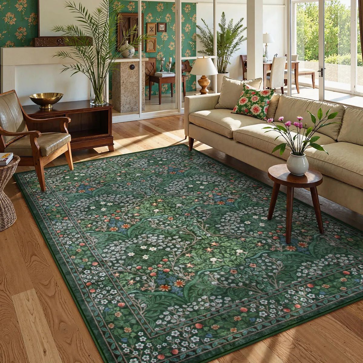 Bohemian Geometric Carpet