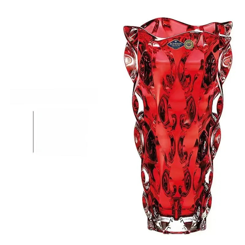 Bohemian glass vase