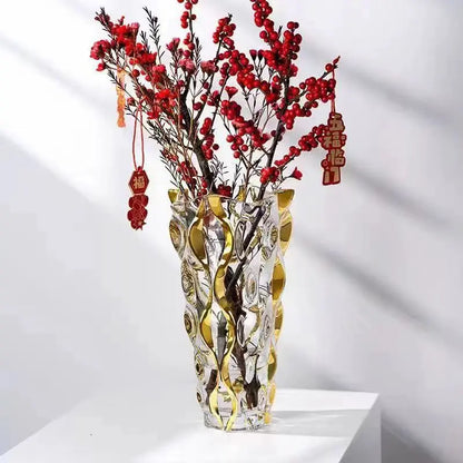 Bohemian glass vase