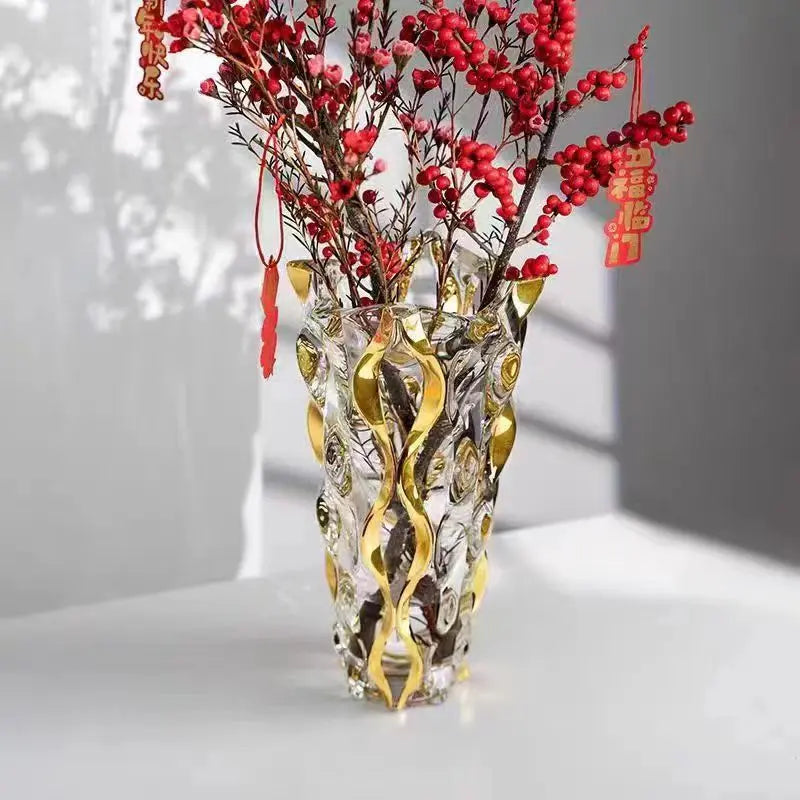 Bohemian glass vase