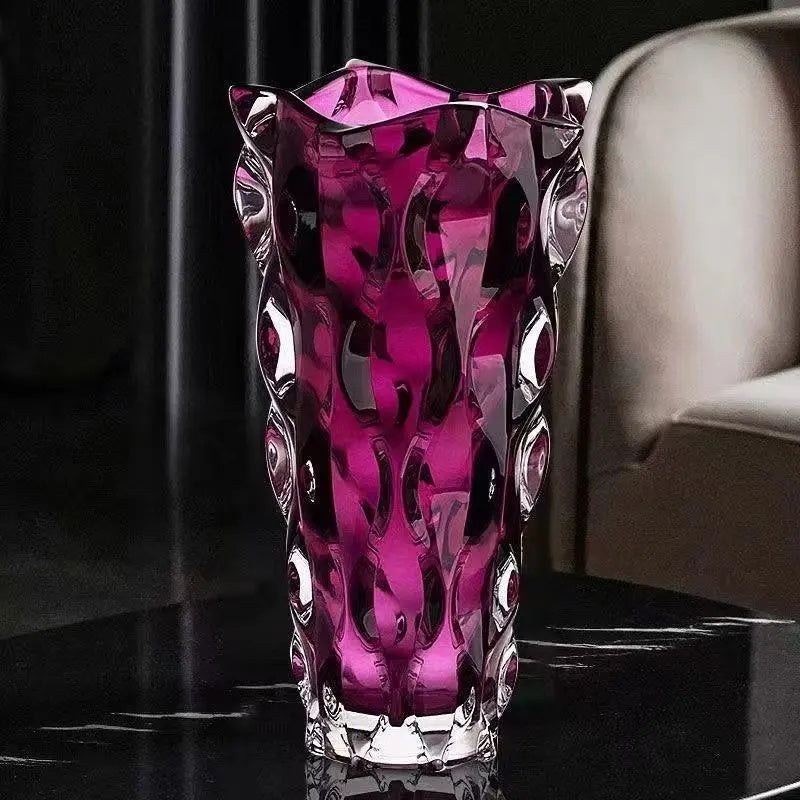 Bohemian glass vase